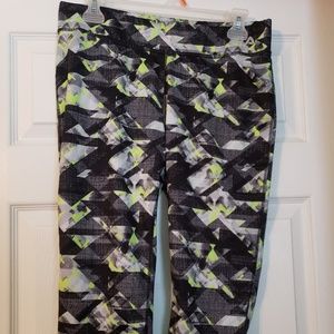Womens Fila Sport Running Capri Yoga Pants Medium